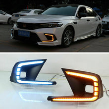 Cargar imagen en el visor de la galería, Autunik LED DRL Fog light Daytime Running Lights Head Lamp Fit For Honda Civic 2022-2023