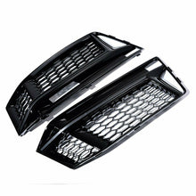 Load image into Gallery viewer, RS5 Style Front Fog Light Grill Cover for Audi A4 B9 Sline S4 Sport 2017-2018