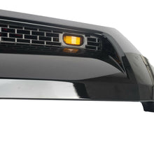 Cargar imagen en el visor de la galería, Gloss Black Front Hood Bulge Grille w/ Lights For Toyota Tundra 2014-2021