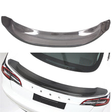 Cargar imagen en el visor de la galería, Autunik V Style Carbon Fiber Rear Trunk Lid Spoiler Wing For Tesla Model 3 2017-2022