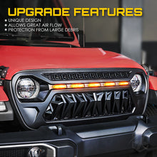 Load image into Gallery viewer, Autunik Front Bumper Grill Grille w/ Lights for Jeep Wrangler JL Gladiator JT 2019-2023