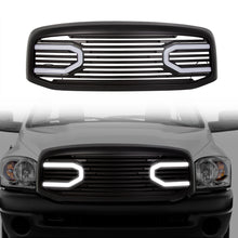 Load image into Gallery viewer, Autunik Black Front Hood Grill Bumper Grille Shell w/ LED Light for Dodge Ram 1500 2500 3500 2006-2009