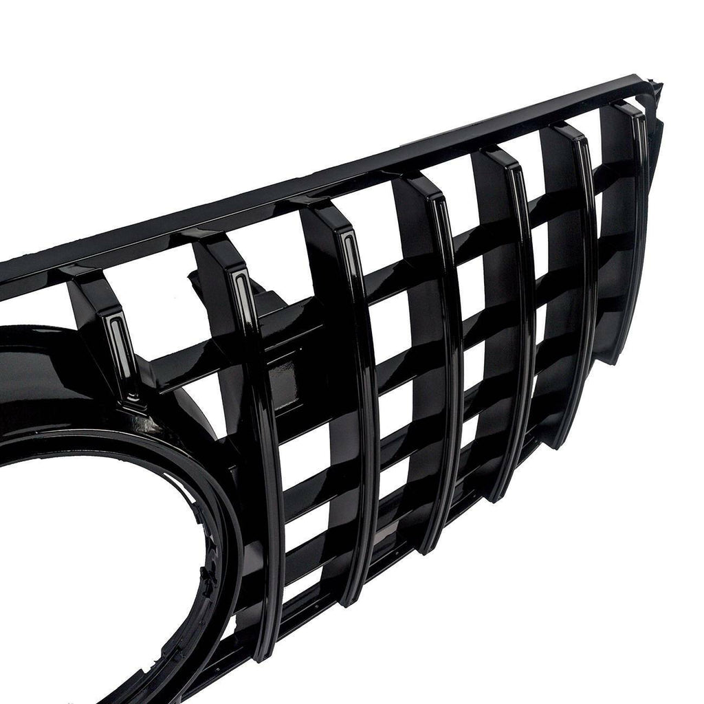 Autunik Glossy Black GT Grille Front Bumper Grill For Mercedes-Benz X166 GLS-CLASS 2016-2019