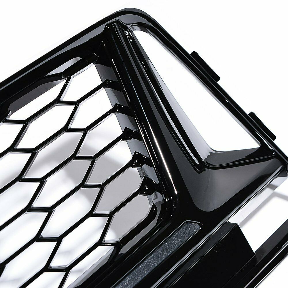 RS5 Style Front Fog Light Grill Cover for Audi A4 B9 Sline S4 Sport 2017-2018