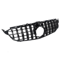 Load image into Gallery viewer, Autunik GT-R Front Grille Grill For Mercedes Benz W205 S205 C200 C350 C43 2019-2021 w/ Camera - All Black