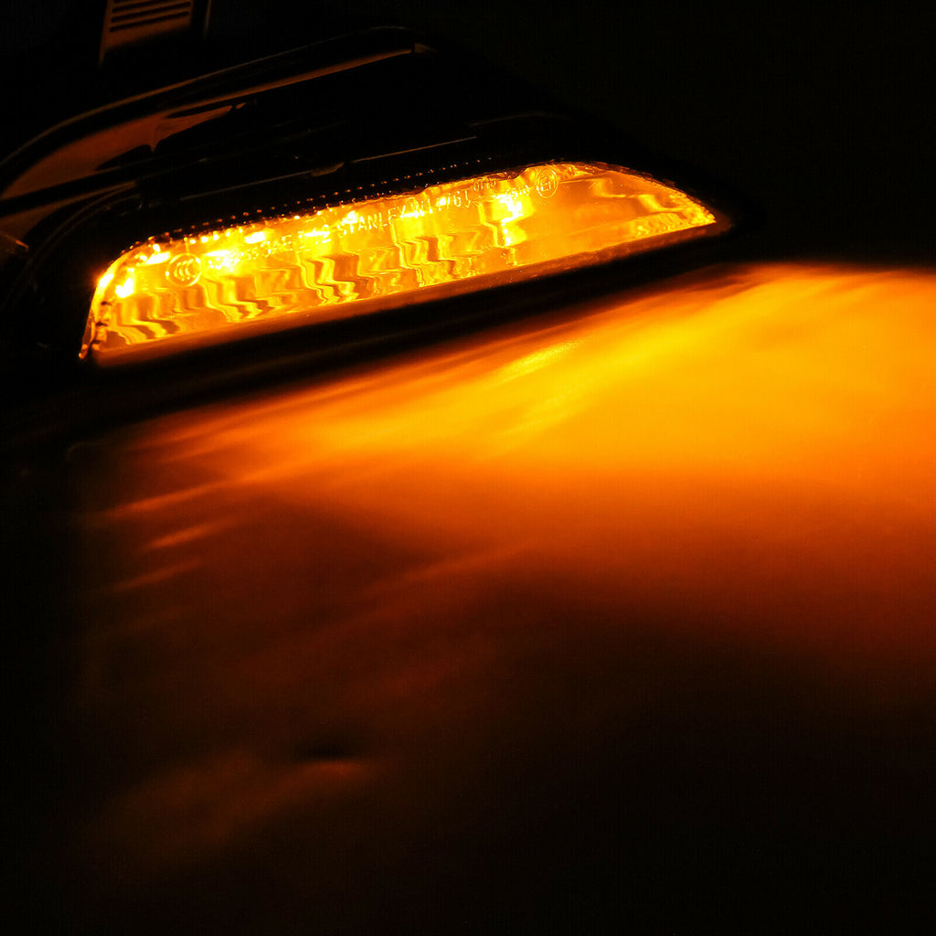 Autunik Front Fog Light Bumper LED Turn Signal Lamps For Infiniti Q50 Sport 2014-2020