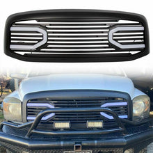 Load image into Gallery viewer, Autunik Black Front Hood Grill Bumper Grille Shell w/ LED Light for Dodge Ram 1500 2500 3500 2006-2009