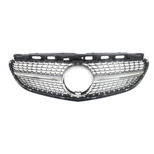 Load image into Gallery viewer, Autunik For 2014-2016 Mercedes W212 Sedan Silver Diamond Front Hood Grille Grill w/o Front Camera