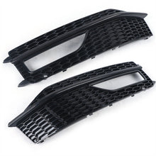 Charger l&#39;image dans la galerie, ALL Black Front Fog Light Cover Grille for 2013-2016 Audi A4 B8.5 S-line S4