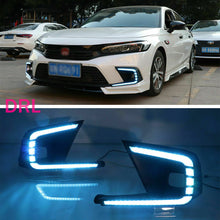 Cargar imagen en el visor de la galería, Autunik LED DRL Fog light Daytime Running Lights Head Lamp Fit For Honda Civic 2022-2023