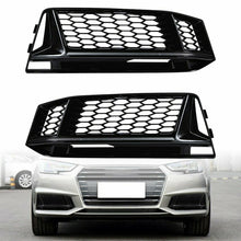 Load image into Gallery viewer, RS5 Style Front Fog Light Grill Cover for Audi A4 B9 Sline S4 Sport 2017-2018