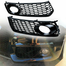 Cargar imagen en el visor de la galería, Autunik Black Front Fog Light Covers Lower Grille for Audi S5 B8 A5 S-Line 2008-2012