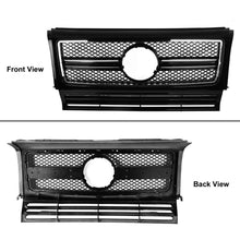 Load image into Gallery viewer, Autunik Honeycomb Front Bumper Grille Grill Black &amp; Chrome Fits 1990-2018 Mercedes Benz W463 G-CLASS