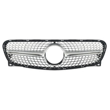 Charger l&#39;image dans la galerie, Autunik Diamond Style Front Grill Grille for Mercedes X156 GLA 2014-2017 w/o Camera - Chrome