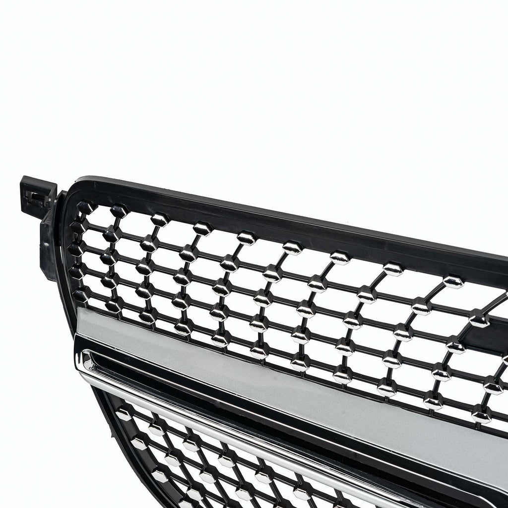 Autunik For 2016-2019 Mercedes W166 GLE SUV Chrome Diamond Front Grille Grill