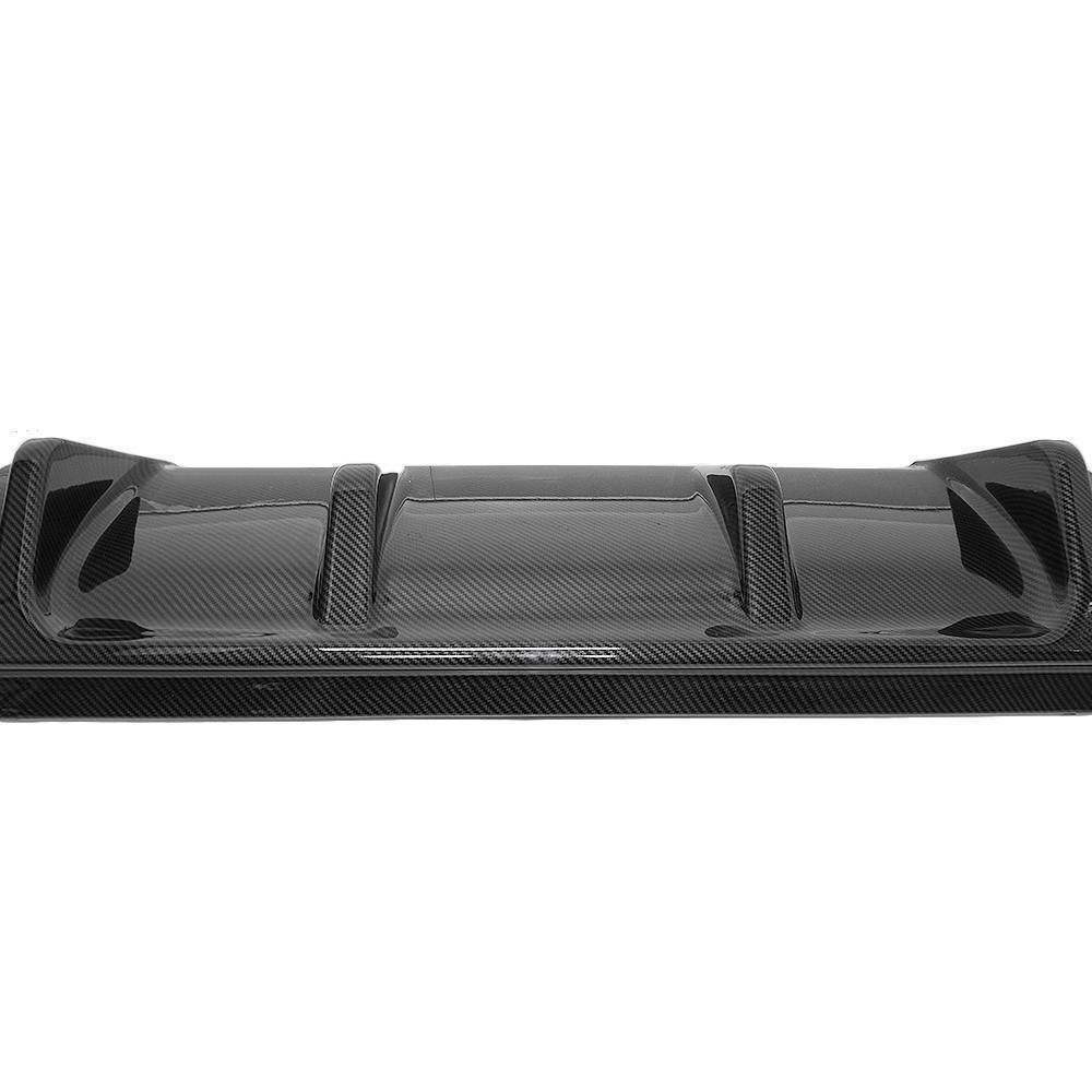 Autunik For 2014-2017 Infiniti Q50 Rear Diffuser Valance Lip Carbon Fiber Look