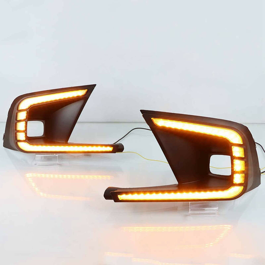 Autunik LED DRL Fog light Daytime Running Lights Head Lamp Fit For Honda Civic 2022-2023