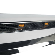 Cargar imagen en el visor de la galería, Chrome Front Hood Bulge Scoop Upper Grille w/ Light Bar For Toyota Tundra 2014-2021