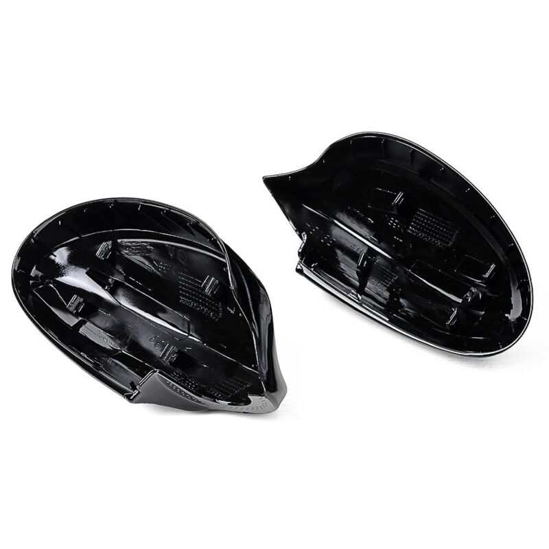 Gloss Black Side Mirror Cover Caps for 2005-2008 BMW E90 E91 325i 328i 335i Sedan