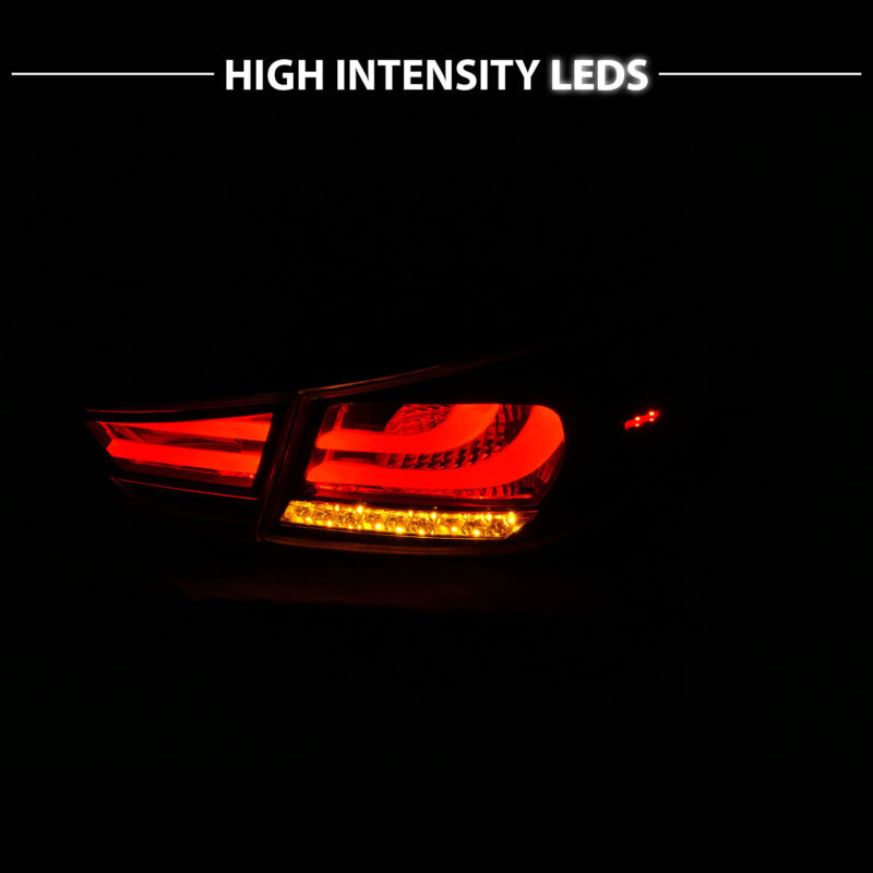 LED Black Tail lights For 2011-2013 Hyundai Elantra Sedan 4Dr