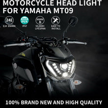 Laden Sie das Bild in den Galerie-Viewer, LED Headlight Assembly With DRL For Yamaha MT09 FZ09 2014-2016 MT07 2018 2019