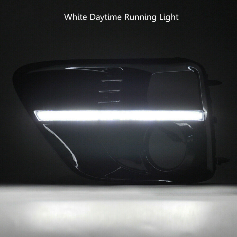 Autunik LED DRL Bumper Driving Fog Lights Lamps Bezels Fits 2015 2016 2017 Subaru WRX STI