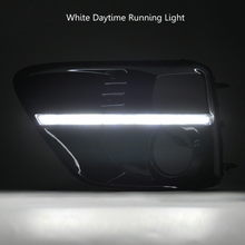 Laden Sie das Bild in den Galerie-Viewer, Autunik LED DRL Bumper Driving Fog Lights Lamps Bezels Fits 2015 2016 2017 Subaru WRX STI