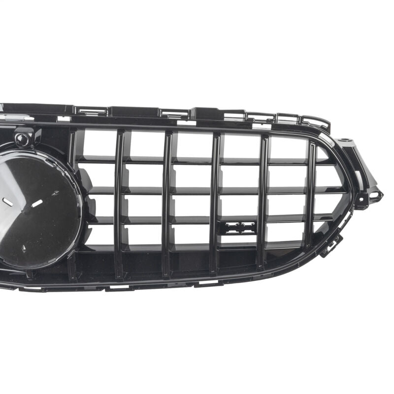 GTR Front Bumper Grille Grill For 2021-2023 Mercedes Benz W213 E-Class All Black