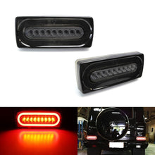 Charger l&#39;image dans la galerie, Autunik Smoked Lens Full LED Turn Signal Tail Lights For Mercedes W463 G-Class G500 G550 G55 G63 AMG 1999-2018