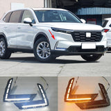 2PCS LED DRL Fog Lamp Daytime Running Light Turn Signal For Honda CR-V CRV 2023-2024