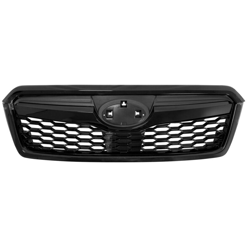 Autunik Gloss Black Upper Grille Honeycomb Grill Assembly For 2014-2018 Subaru Forester