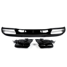 Load image into Gallery viewer, Rear Diffuser w/ Black Exhaust Tips for Mercedes Benz W205 Sedan C300 Base Sedan NON AMG