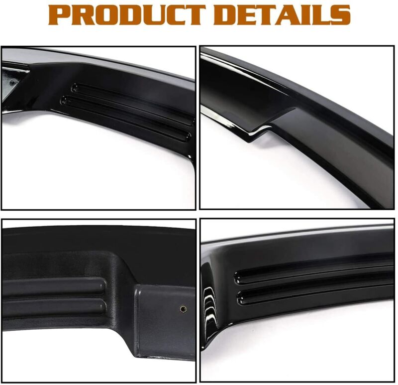 Autunik Glossy Black Rear Trunk Spoiler Wing For Ford Mustang GT500 GT350 Coupe 2015-2023