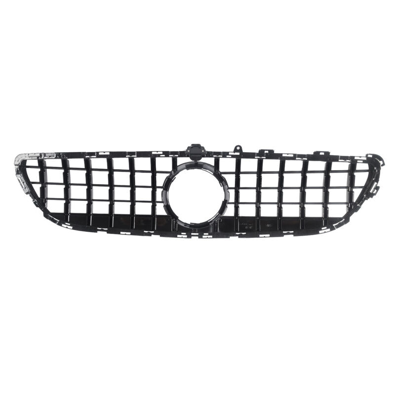 All Black Front Bumper GT Grille For Mercedes BENZ W218 CLS-CLASS 2015-2018