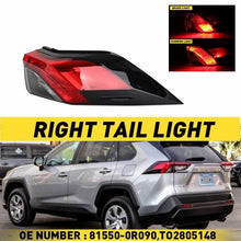 Charger l&#39;image dans la galerie, Tail Light Rear Lamp Passenger Side Fit for 2019-2021 Toyota RAV4