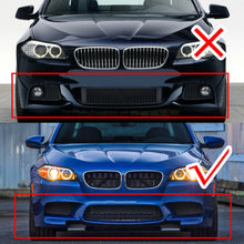 Laden Sie das Bild in den Galerie-Viewer, Autunik For 2010-2016 BMW F10 M5 Only Carbon Fiber Look Front Bumper Corner Splitter Side Canards
