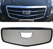 Laden Sie das Bild in den Galerie-Viewer, Gloss Black Honeycomb Front Bumper Mesh Grille Overlay for 15-19 Cadillac ATS