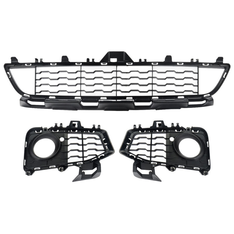 Front Fog Grill + Lower Bumper Grille For BMW F32/F33/F36 M Sport 2014-2021