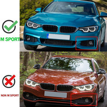 Laden Sie das Bild in den Galerie-Viewer, Front Fog Grill + Lower Bumper Grille For BMW F32/F33/F36 M Sport 2014-2021