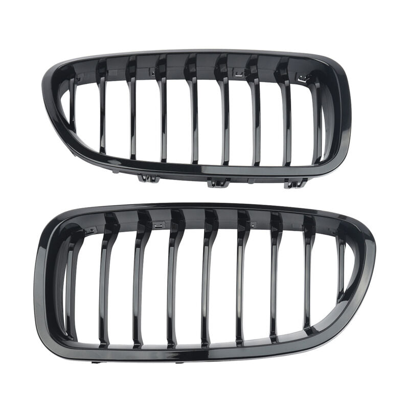 Gloss Black Front Kidney Grille Grill For BMW F10 F11 M5 2011-2016