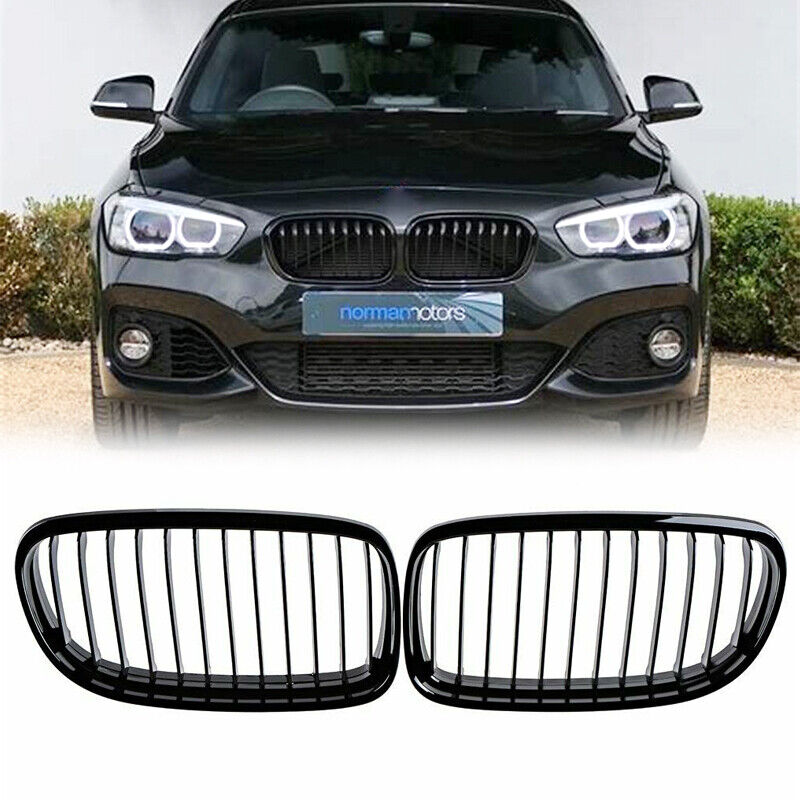 Gloss Black Front Kidney Grille For BMW E90 E91 Sedan 2009-2011 Facelift