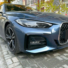 Charger l&#39;image dans la galerie, Gloss Black Front Bumper Side Air Vent Trim For BMW 4 Series G22 G23 G26 M Sport 2021-2023