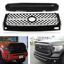 Charger l&#39;image dans la galerie, Glossy Black Front Grille Hood Bulge Molding For Toyota Tundra 2014-2021