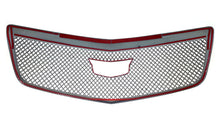 Cargar imagen en el visor de la galería, Gloss Black Honeycomb Front Bumper Mesh Grille Overlay for 15-19 Cadillac ATS