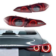 Load image into Gallery viewer, Fit 2018-2021 INFINITI Q50 Tail Lights Skyline V37 400R Style LED Lamps 4PCS