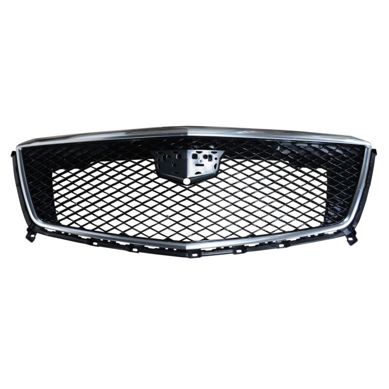 Black Chrome Front Upper Mesh Grille For 2020-2022 Cadillac XT5