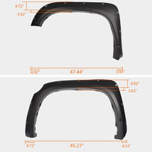 Cargar imagen en el visor de la galería, Autunik For 2014-2021 Toyota Tundra Wheel Fender Flares Pocket Rivet Style 4PCS