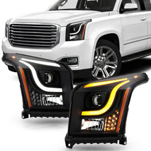 Charger l&#39;image dans la galerie, White + Amber OLED Tube Projector Headlight For GMC Yukon XL 2015-2020