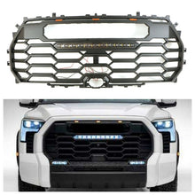 Load image into Gallery viewer, Matte Black Front Bumper Grille Radiator w/ Light Bar For Toyota Tundra 2022-2023