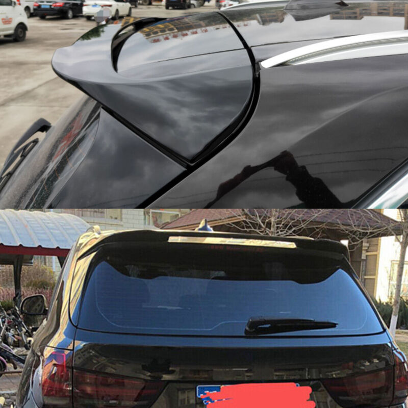 Autunik For 2014-2018 BMW X5 F15 Carbon Fiber Look Rear Window Roof Spoiler MP Style